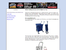 Tablet Screenshot of foldinggrocerycart.net